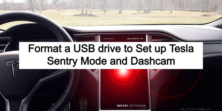 Format a USB drive to Set up Tesla Sentry Mode and Dashcam