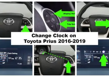 Change Clock on Toyota Prius 2016 to 2019 (Step by Step Guide)