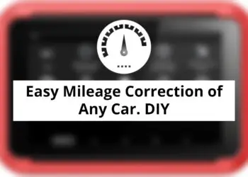 Easy Mileage Correction of Any Car. DIY